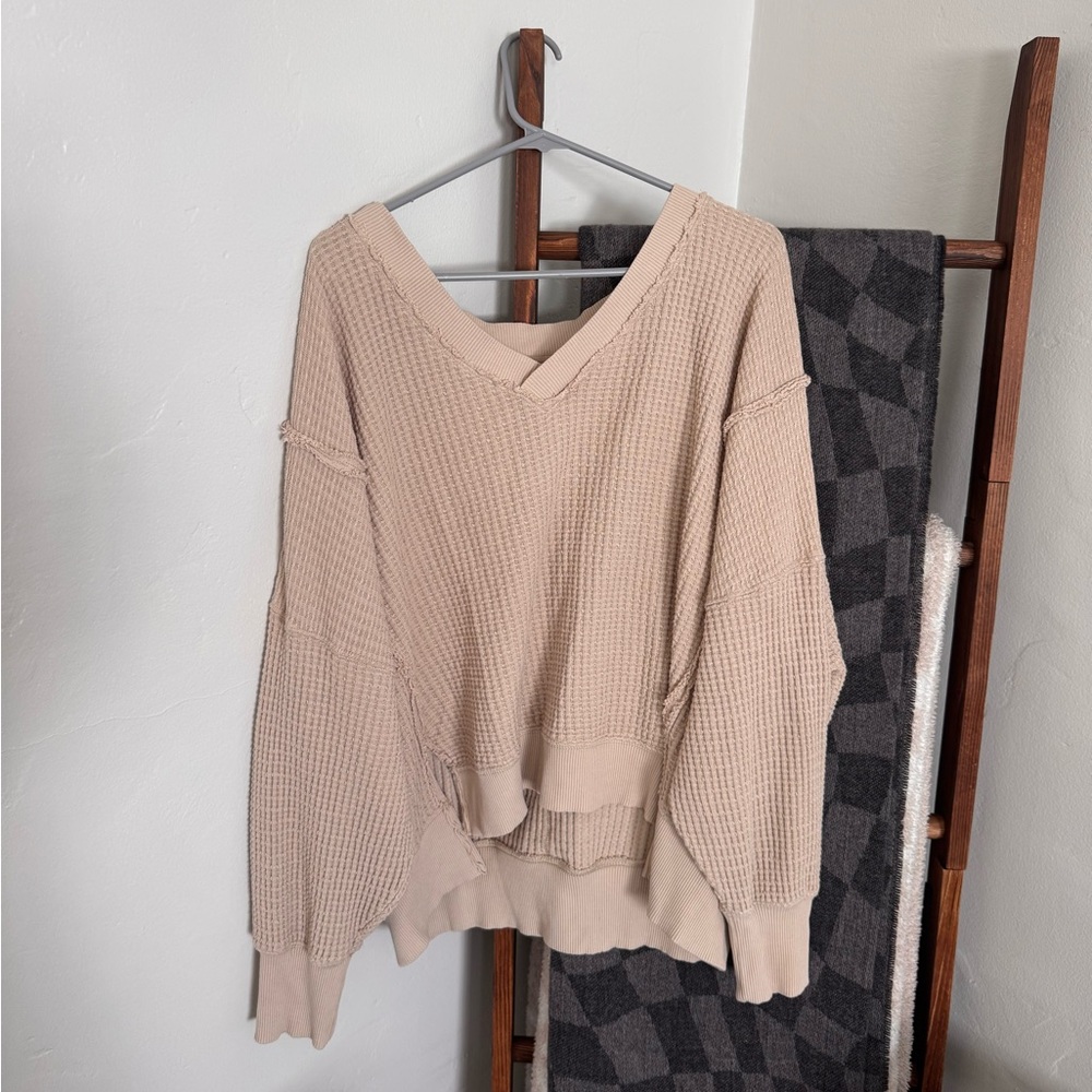 American Eagle Outfitters Cozy Sweater in Cream